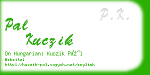 pal kuczik business card